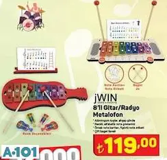 JWİN 8'Lİ GİTAR RADYO MEGAFON